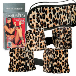 Leopard Lady Bondage Kit: Sexual passion dictates that you play with sexy restraints, adult sex toys, vibrators, and the best vibrating cock rings.  