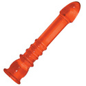 Ruby Slipper: A glass dildo warms to the users body and is an ideal sex toy for women who enjoy penetration. 