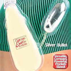 Pocket Exotic Silver Bullet: Vibrating adult sex toys for female orgasms and sexual pleasure