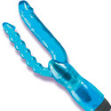 Dual Penetrator: Try your erotic luck with a combo anal sex toy and vibrating textured dildo.  