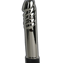Quicksilver Phallus: Pamper yourself with this divine vibrating metal dildo sex toy. 