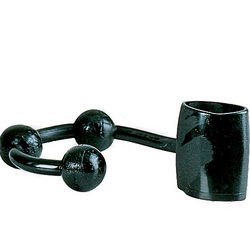 Cock Ring with Anal Beads: Anal beads connected to a cock ring for prostate massage and firm erections