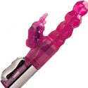 Silicone Cyclone Jewel: Rabbit vibrators, adult sex toys, and lube enhance masturbation