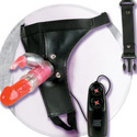 Jack Rabbit with Harness: Penetrate your partner with this realistic penis dildo that vibrates in a sex toy harness.  