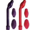 Slimline G: G-Spot vibrator with cyberskin attachments