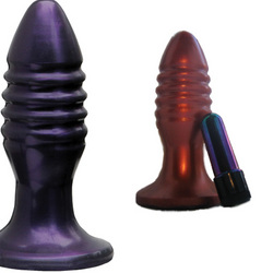 Zing: A ribbed paradise surround the exterior of this adult sex toy dildo that comes with an insertable clit vibrator.